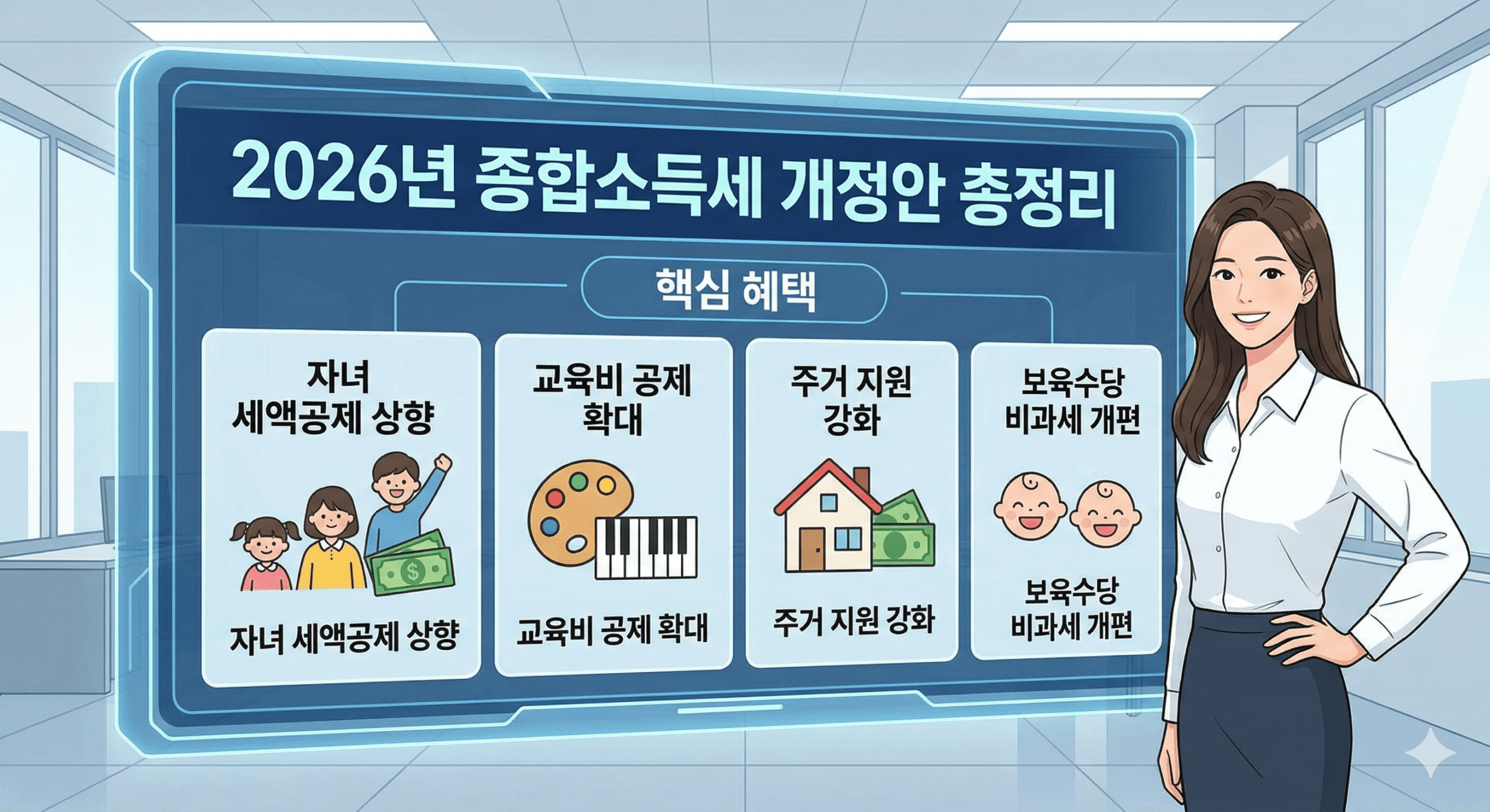 2026년 종합소득세 핵심 개정안 5가지를 한눈에 보여주는 요약 인포그래픽