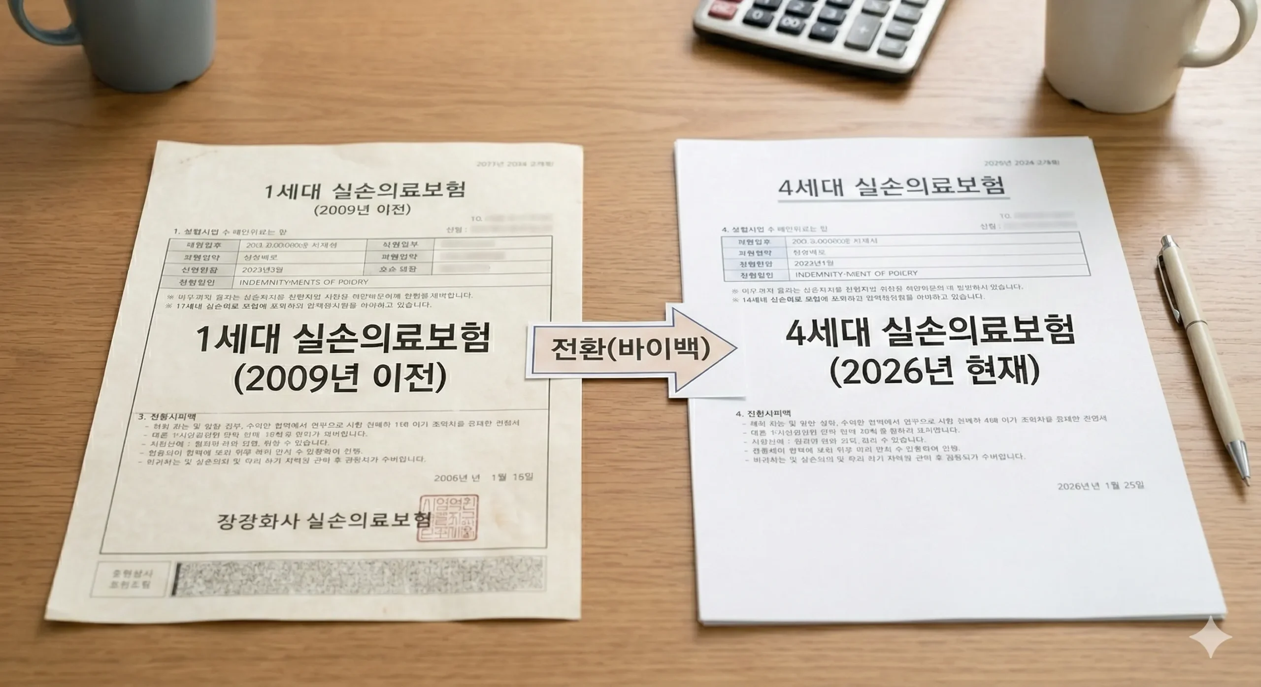 1세대 실손보험 재매입과 최신 실손보험 전환 혜택 비교