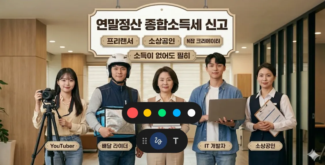 2026 종합소득세 신고 기간 대상자 기준표