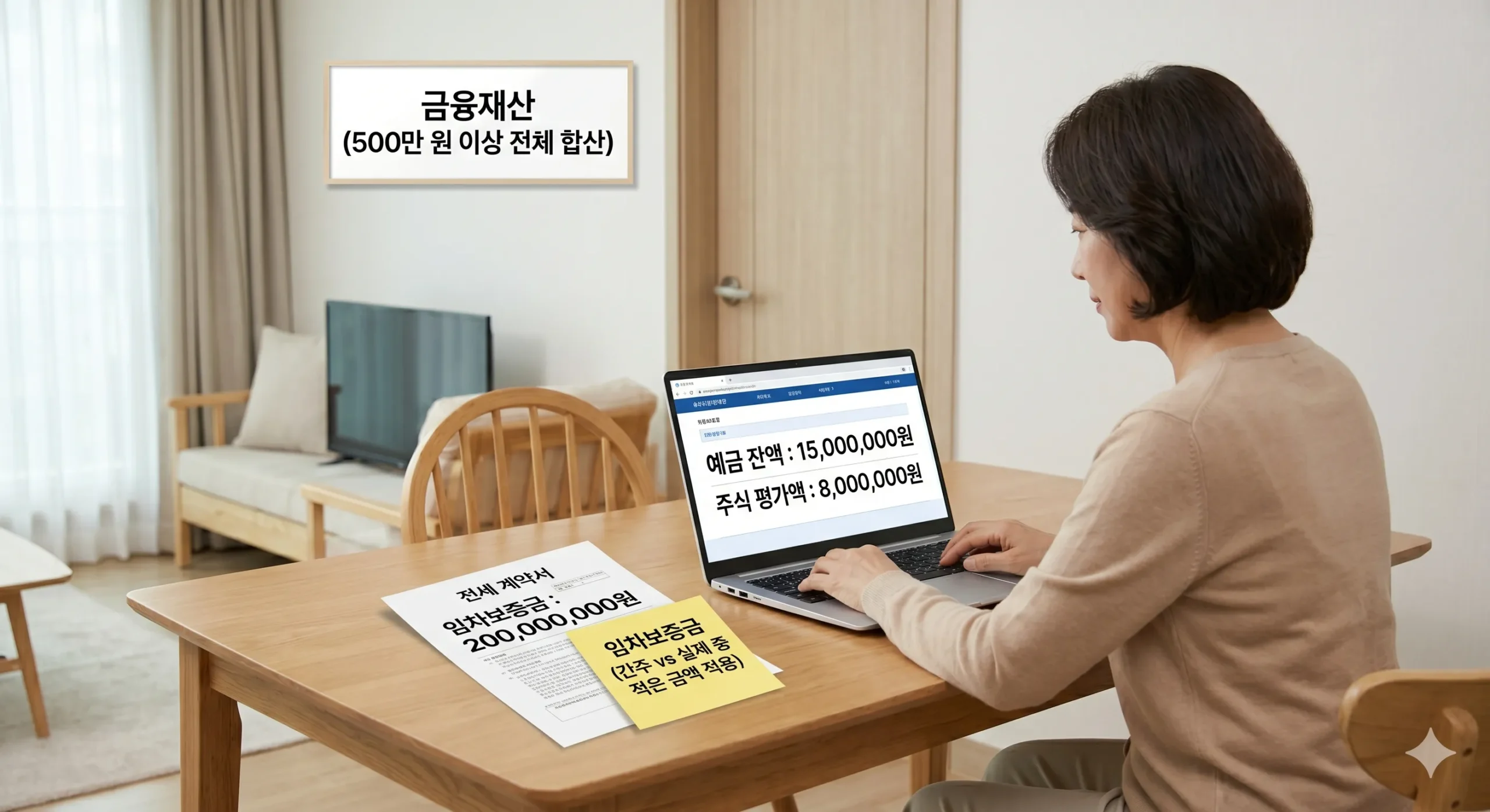 2026 근로장려금 재산 소득 기준 비교표