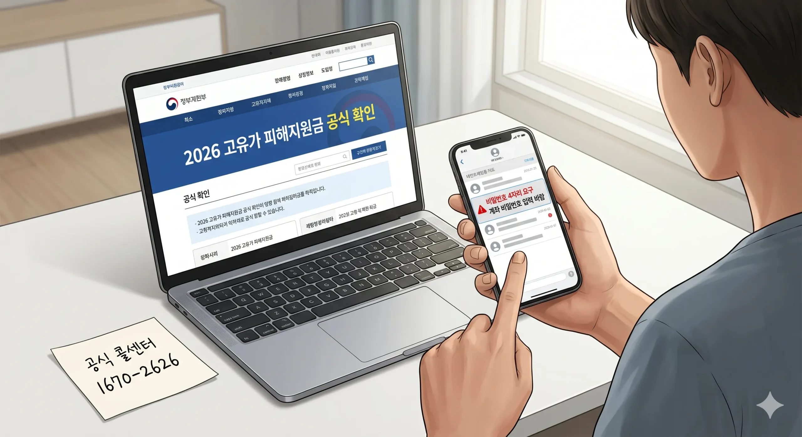 2026년 고유가 피해지원금 신청 방법 및 최종 확인 주의사항